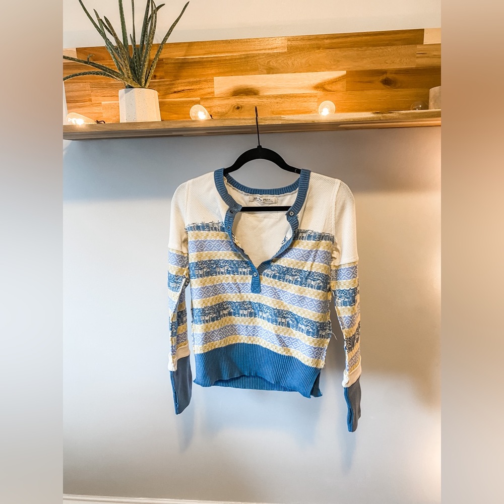 Free People To The Woods Knit Top - Picture 1 of 8